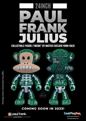 24inch Paul Frank Julius Collectible Figure (“Inside” By Matteo Cuccato from Italy) Marketing Image (1)