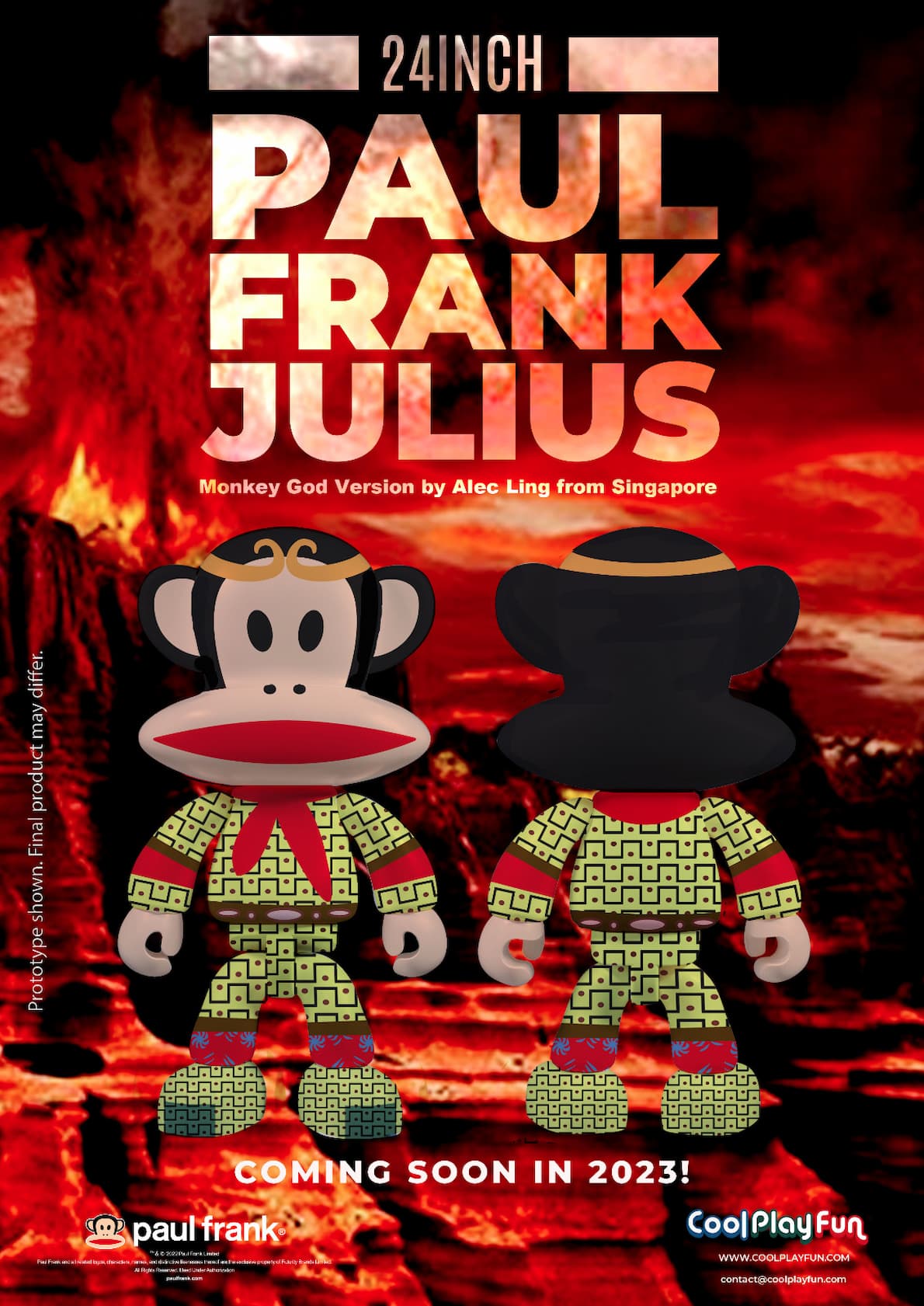 24inch Paul Frank Julius Collectible Figure (Monkey God Version by Alec Ling from Singapore)