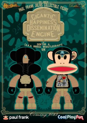 24inch Paul Frank Julius Collectible Figure (“Gigantic Happiness Dissemination Engine” by Doktor A a.k.a. Bruce Whistlecraft from UK) Marketing Image (1)