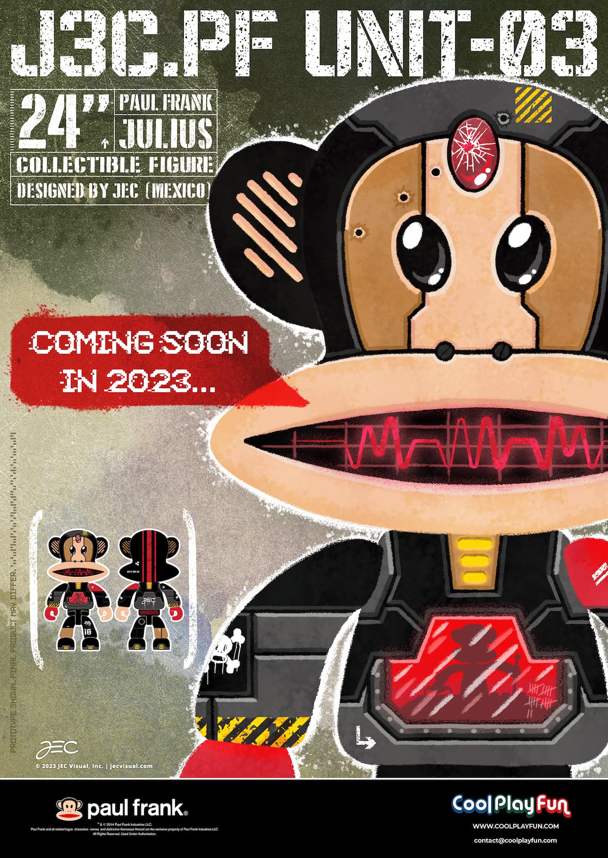 24inch Paul Frank Julius Collectible Figure (J3C.PF UNIT-03 by Julio E Carrillo from Mexico) Marketing Image (1)