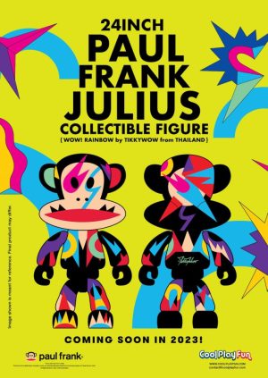 24inch Paul Frank Julius Collectible Figure (WOW! Rainbow by Tikkywow from Thailand) Marketing Image (1)