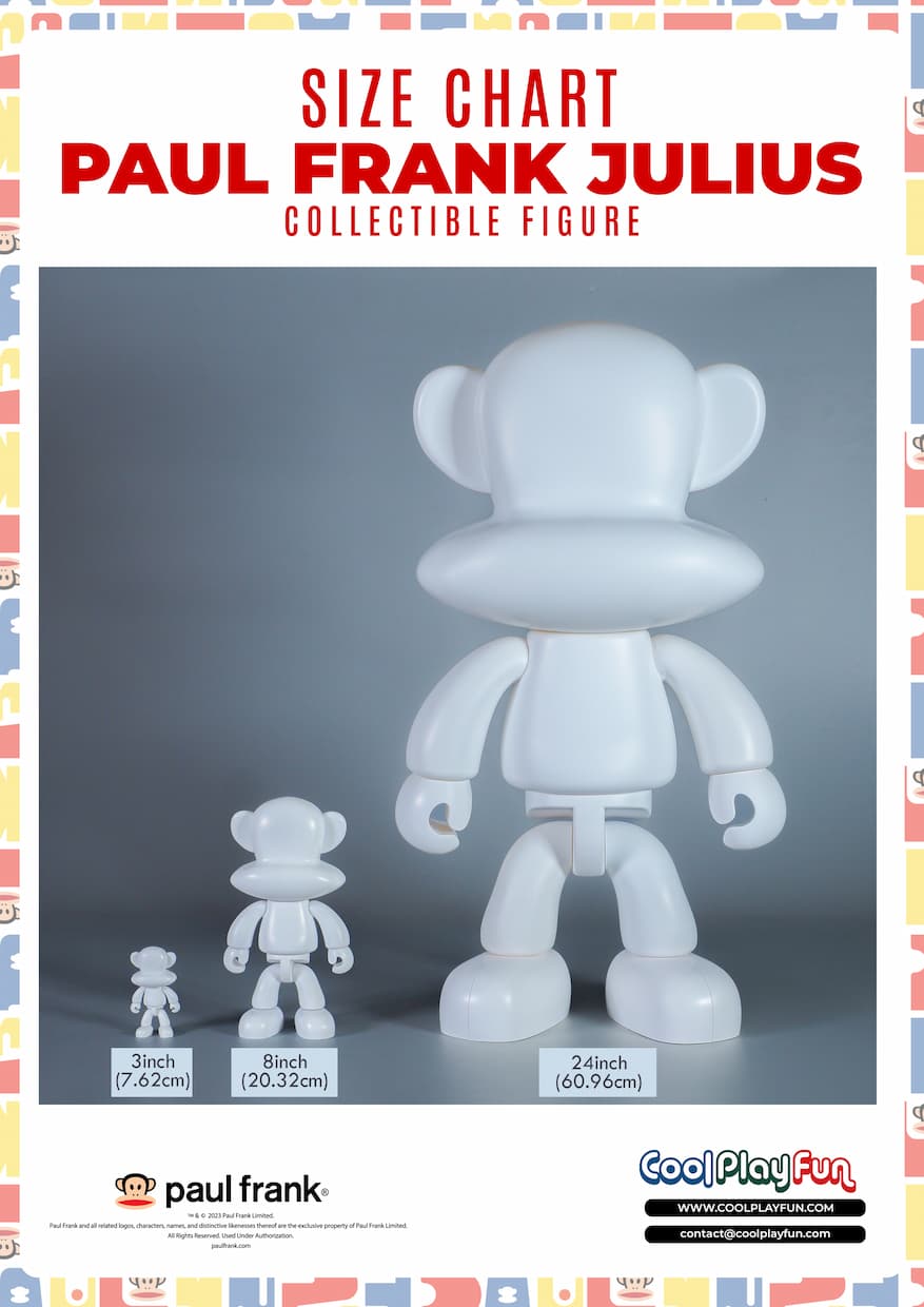 Paul Frank Julius Collectible Figure Size Chart