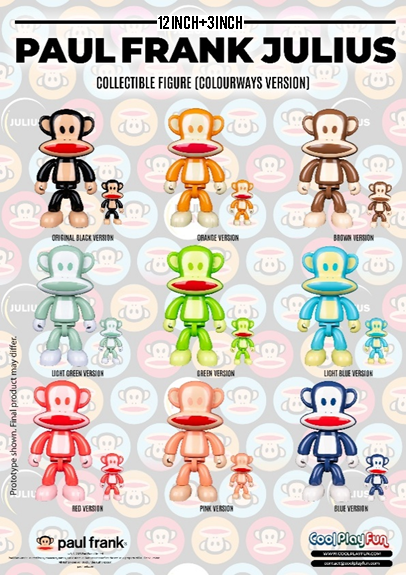 12inch+3inch Paul Frank Julius Collectible Figure (Colourways Version) Marketing Image_1