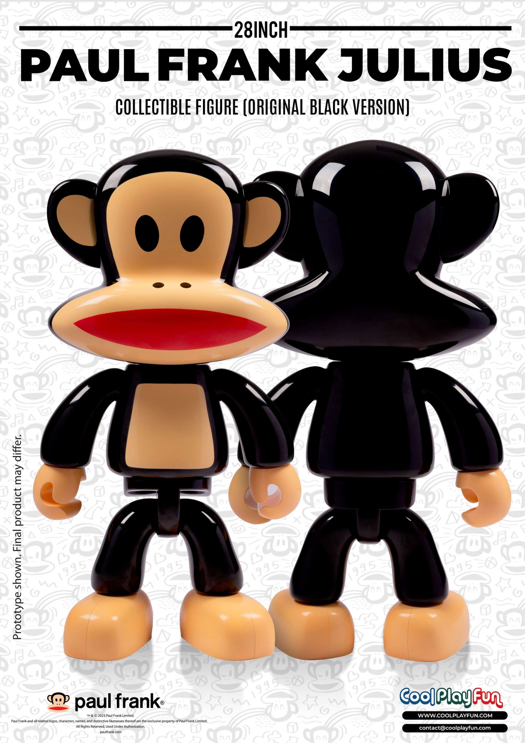 28inch Paul Frank Julius Collectible Figure (Original Black Version) Marketing Image_1 (1)