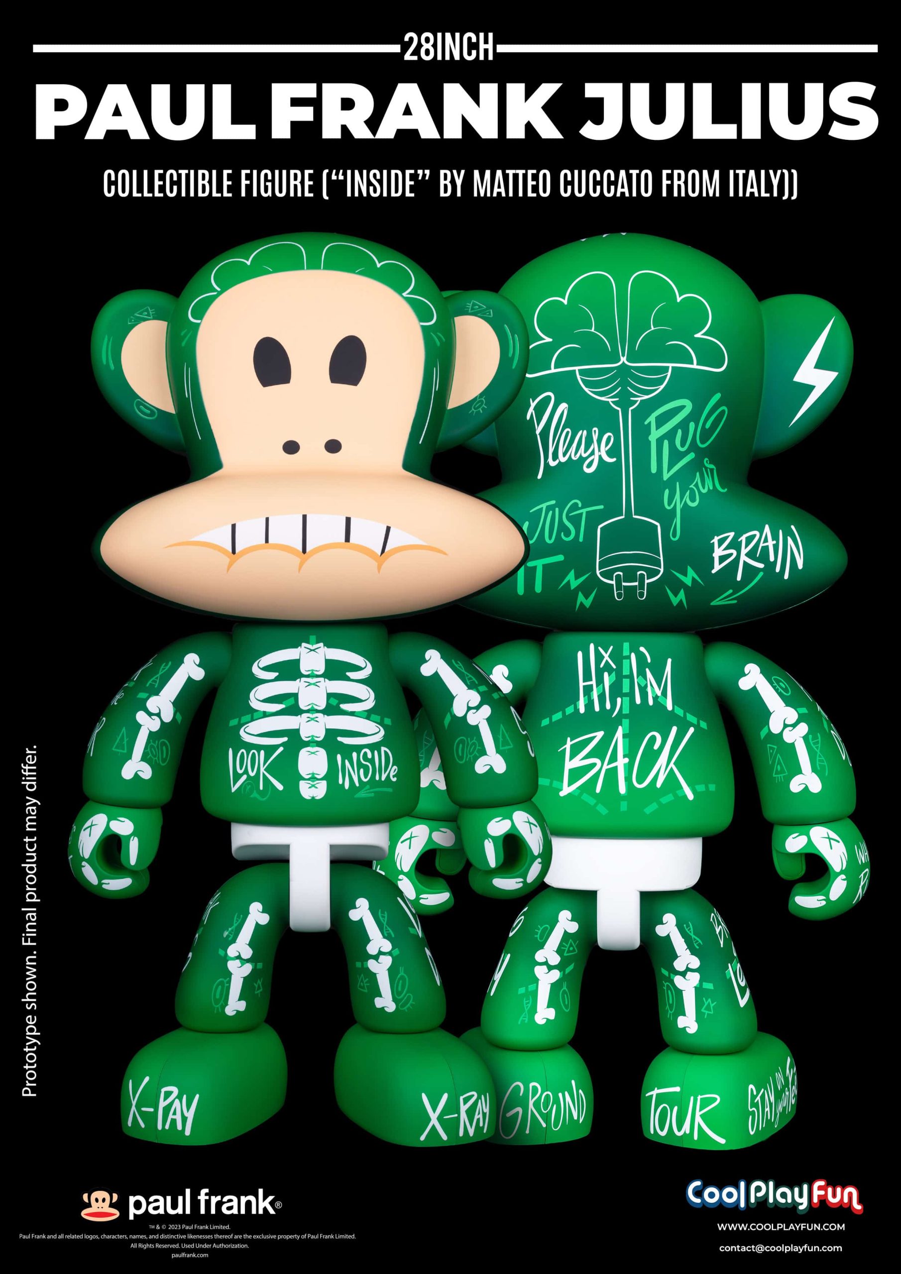 28inch Paul Frank Julius Collectible Figure (_Inside_ By Matteo Cuccato from Italy) Marketing Image_1 (1)