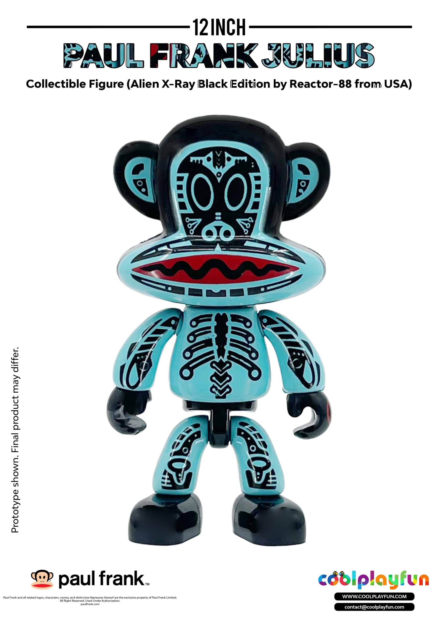 12inch Paul Frank Julius Collectible Figure (Alien X-Ray Black Edition by Reactor-88 from USA)_2 12inch Paul Frank Julius Collectible Figure (Alien X-Ray Black Edition by Reactor-88 from USA)_2