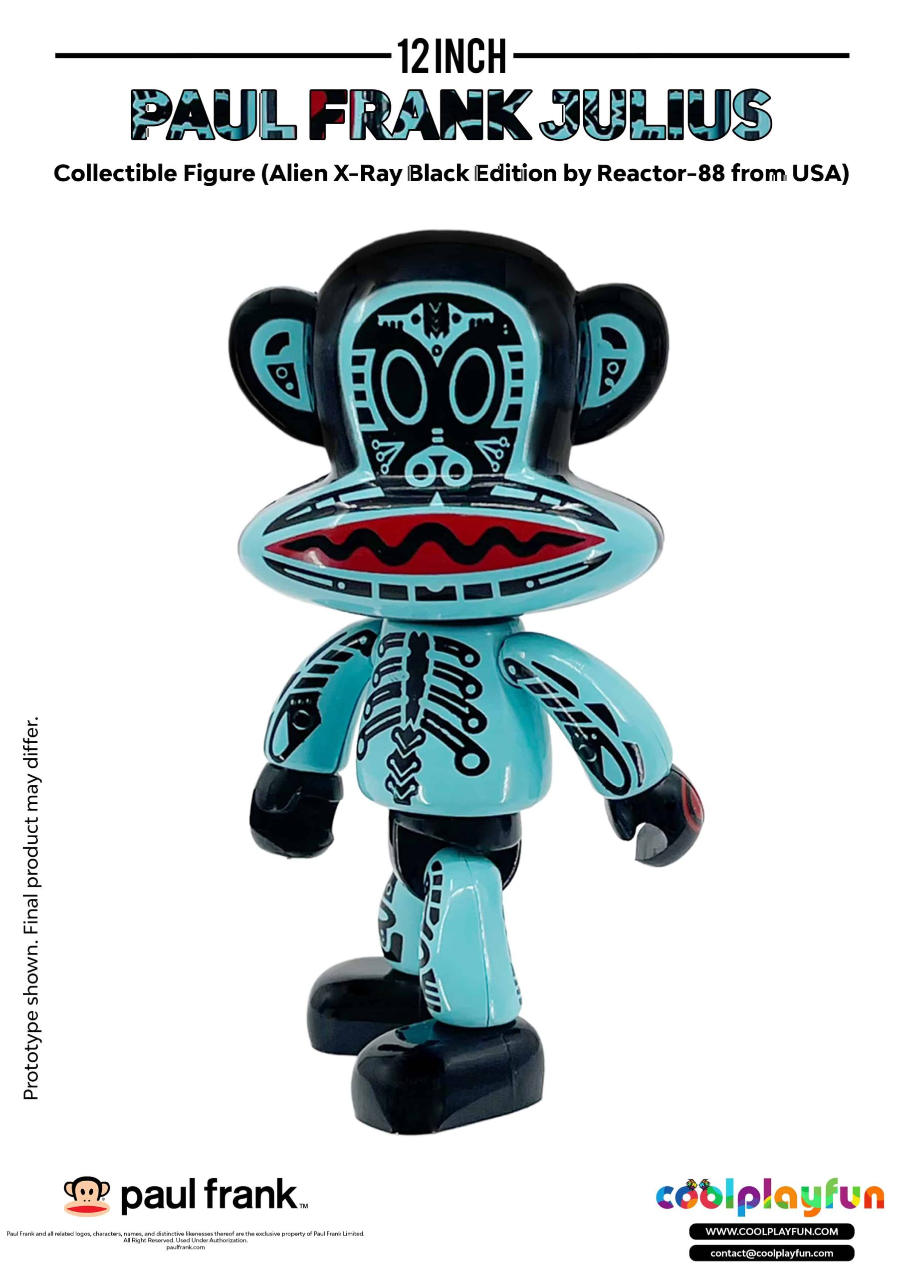 12inch Paul Frank Julius Collectible Figure (Alien X-Ray Black Edition by Reactor-88 from USA)_3 12inch Paul Frank Julius Collectible Figure (Alien X-Ray Black Edition by Reactor-88 from USA)_3