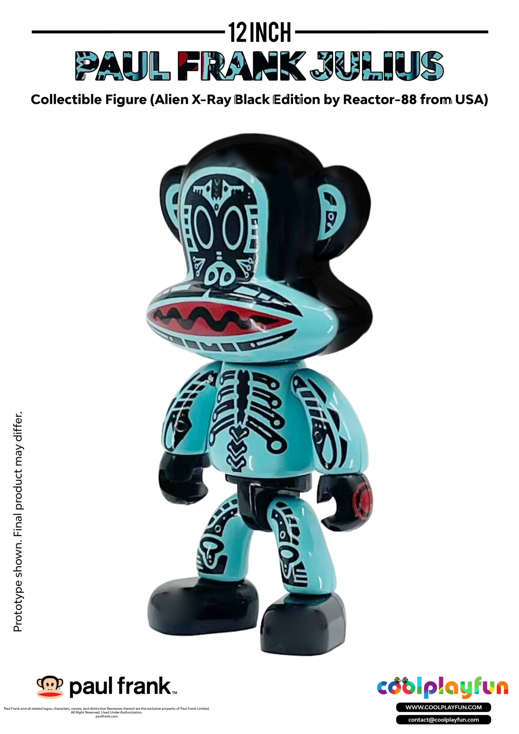 12inch Paul Frank Julius Collectible Figure (Alien X-Ray Black Edition by Reactor-88 from USA)_5 12inch Paul Frank Julius Collectible Figure (Alien X-Ray Black Edition by Reactor-88 from USA)_5