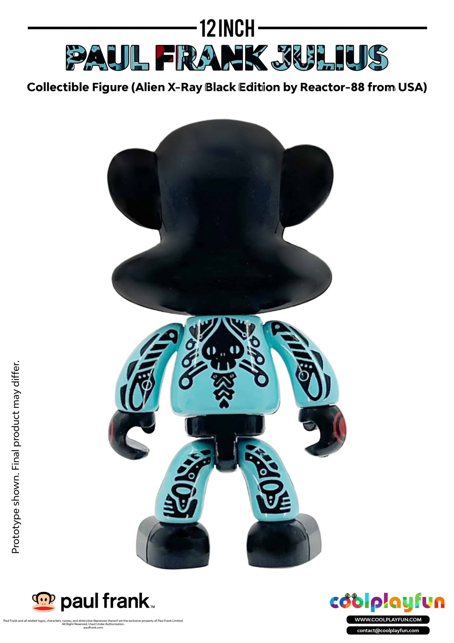 12inch Paul Frank Julius Collectible Figure (Alien X-Ray Black Edition by Reactor-88 from USA)_6 12inch Paul Frank Julius Collectible Figure (Alien X-Ray Black Edition by Reactor-88 from USA)_6