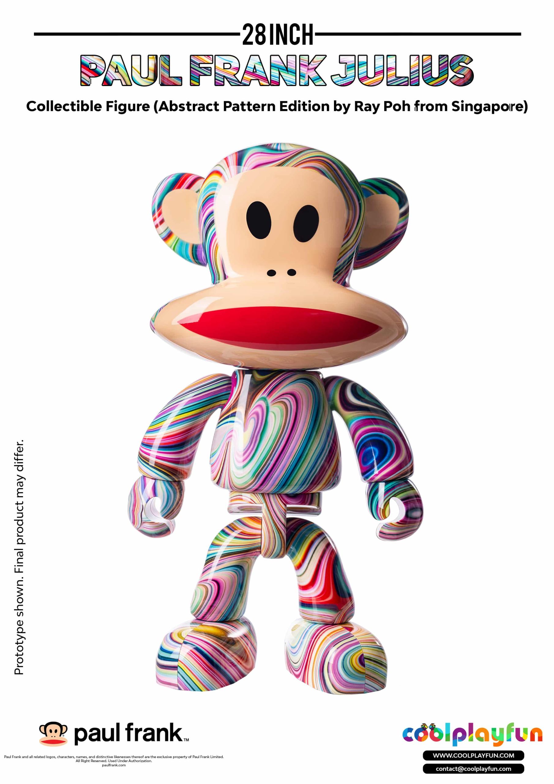 28inch Paul Frank Julius Collectible Figure (Abstract Pattern Edition by Ray Poh from Singapore)_2