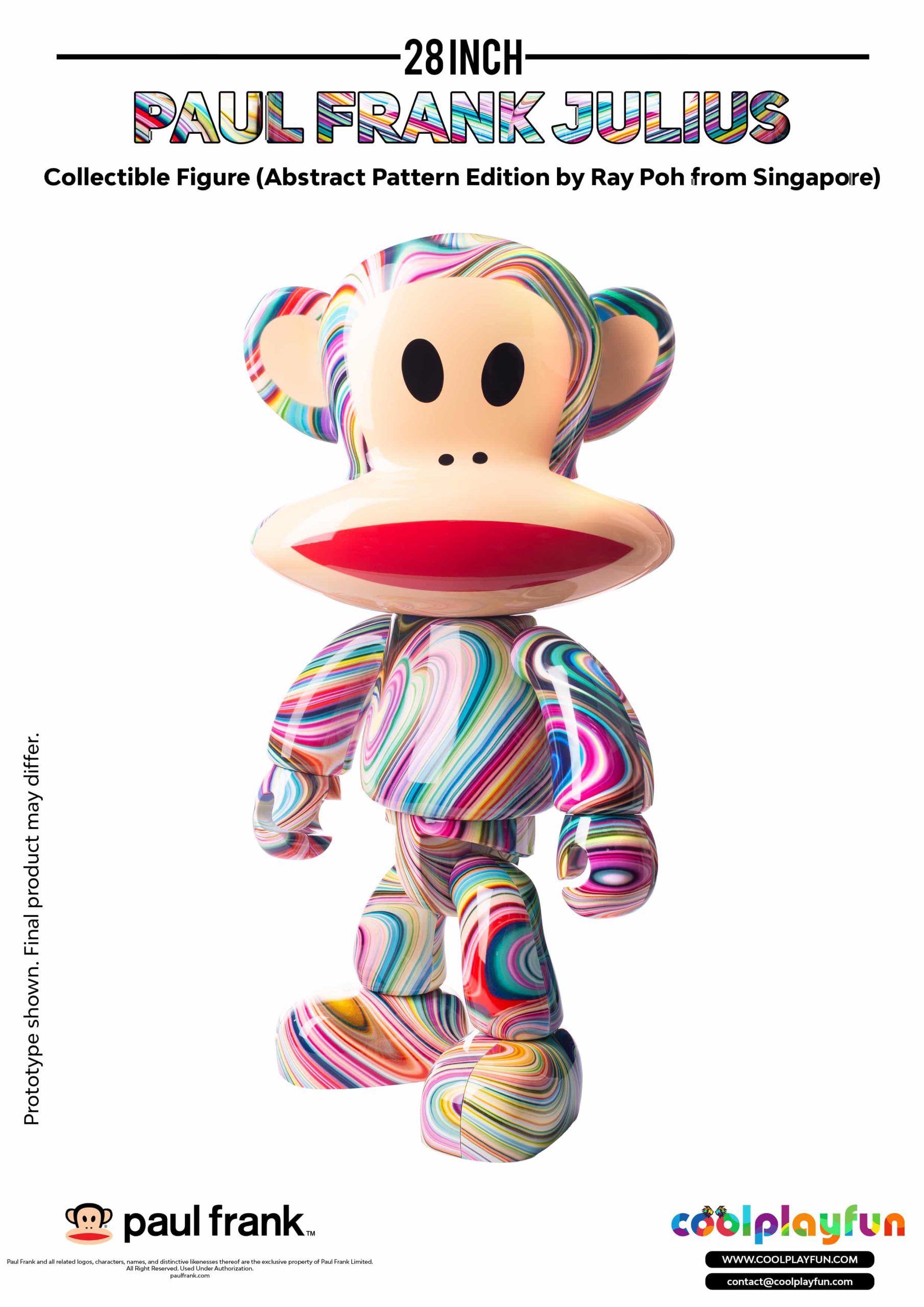 28inch Paul Frank Julius Collectible Figure (Abstract Pattern Edition by Ray Poh from Singapore)_3