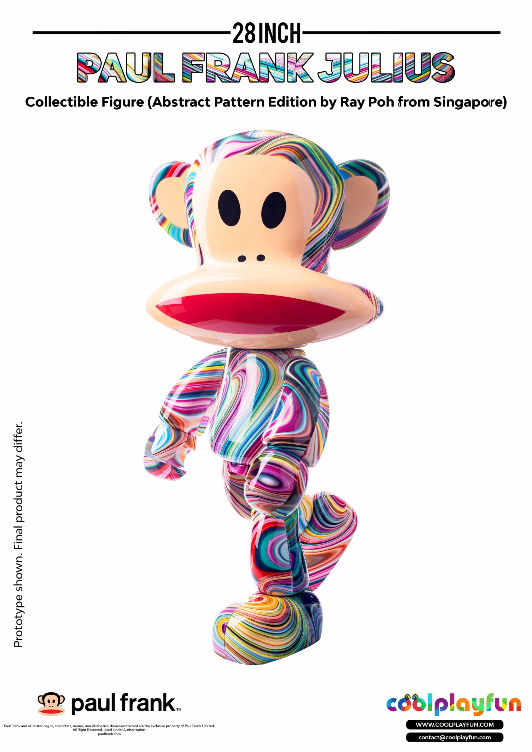 28inch Paul Frank Julius Collectible Figure (Abstract Pattern Edition by Ray Poh from Singapore)_4