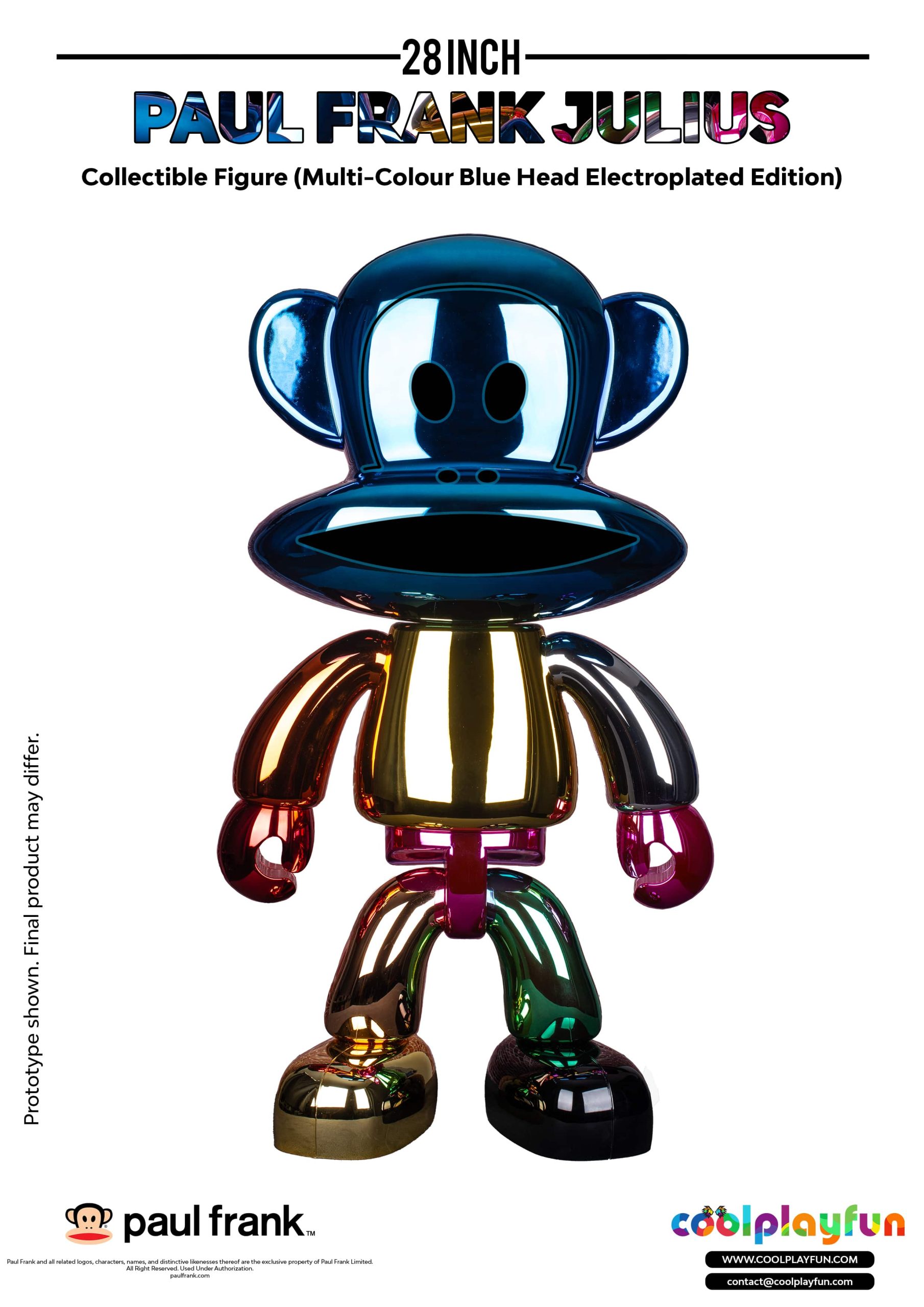 28inch Paul Frank Julius Collectible Figure (Multi-Colour Blue Head Electroplated Edition)_2