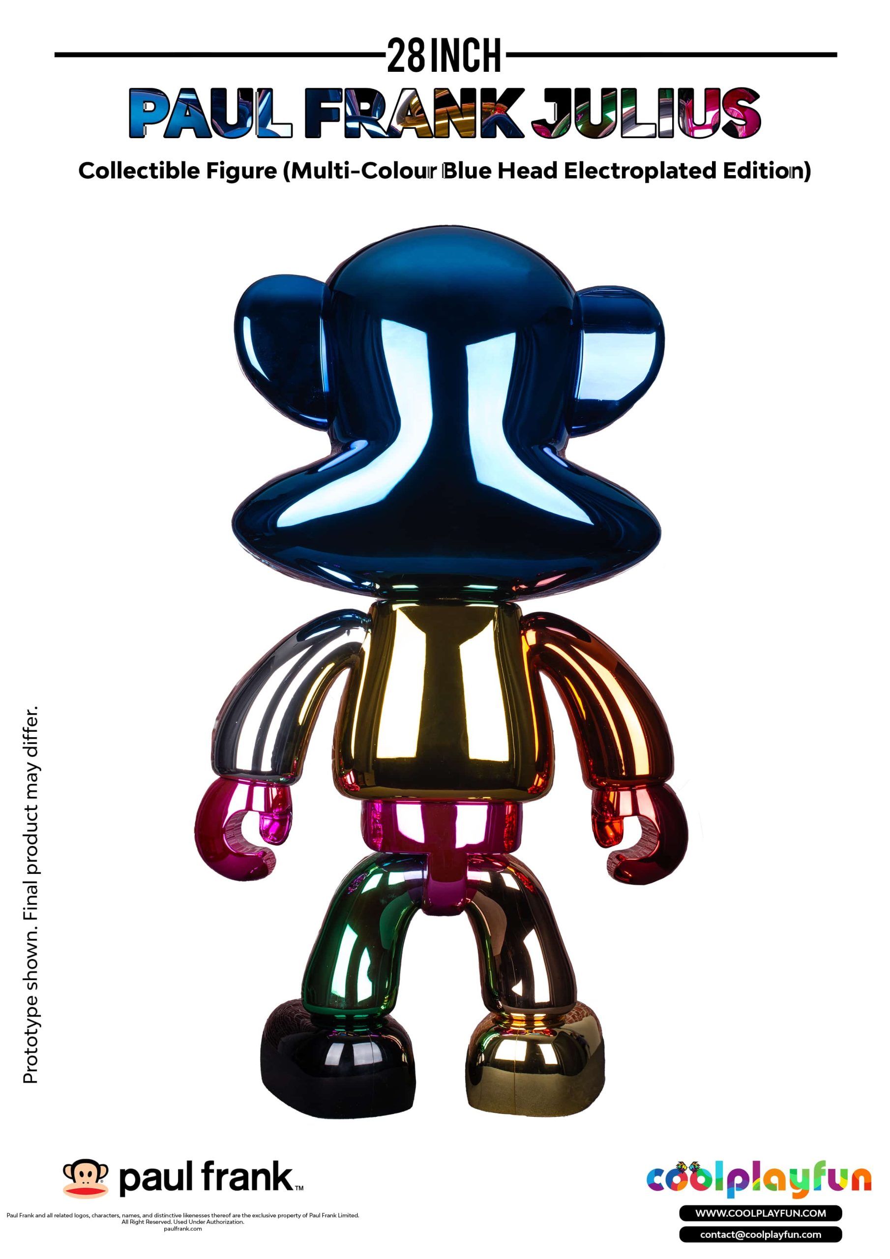 28inch Paul Frank Julius Collectible Figure (Multi-Colour Blue Head Electroplated Edition)_5