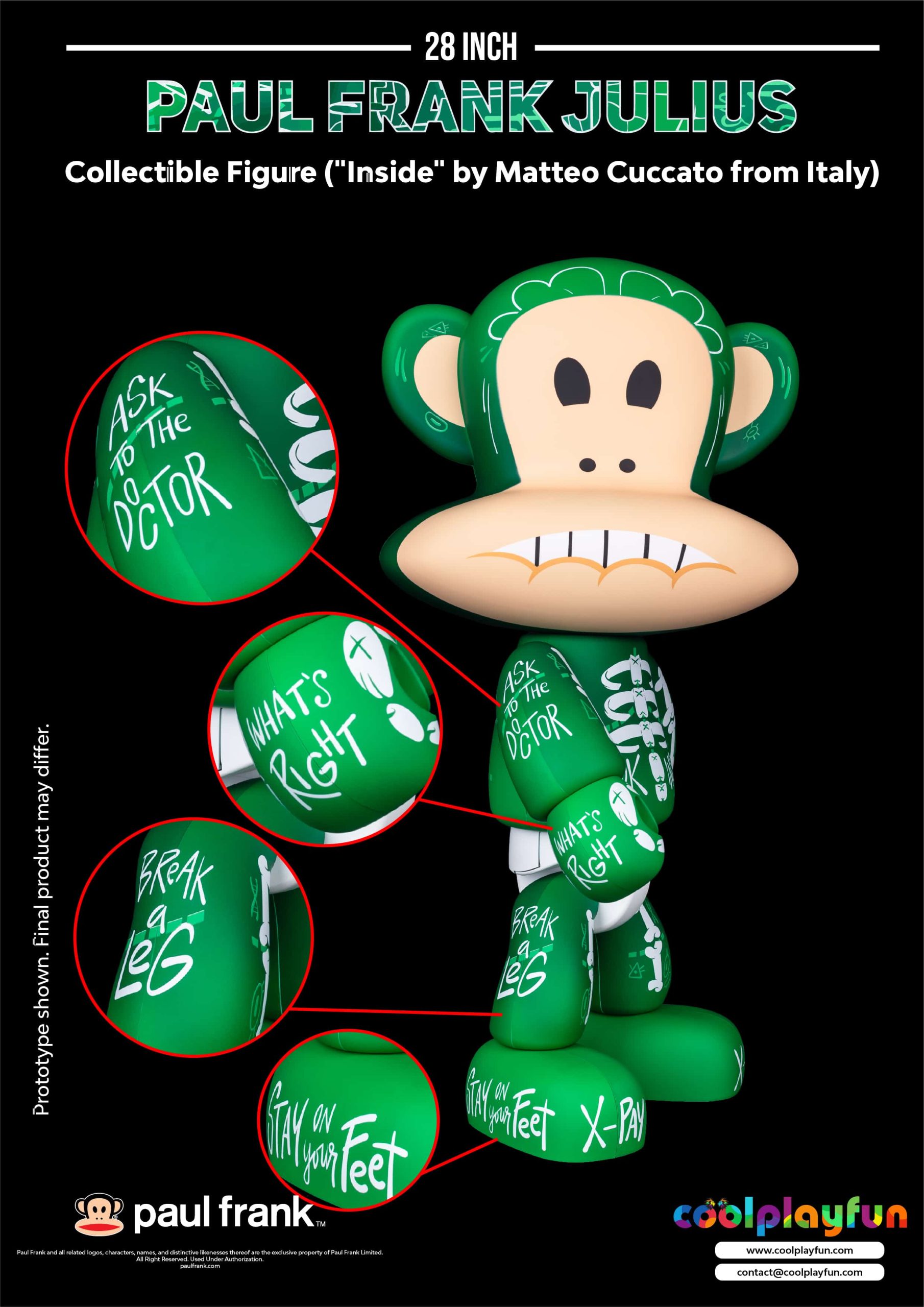 28inch Paul Frank Julius Collectible Figure (_Inside_ By Matteo Cuccato from Italy)_3