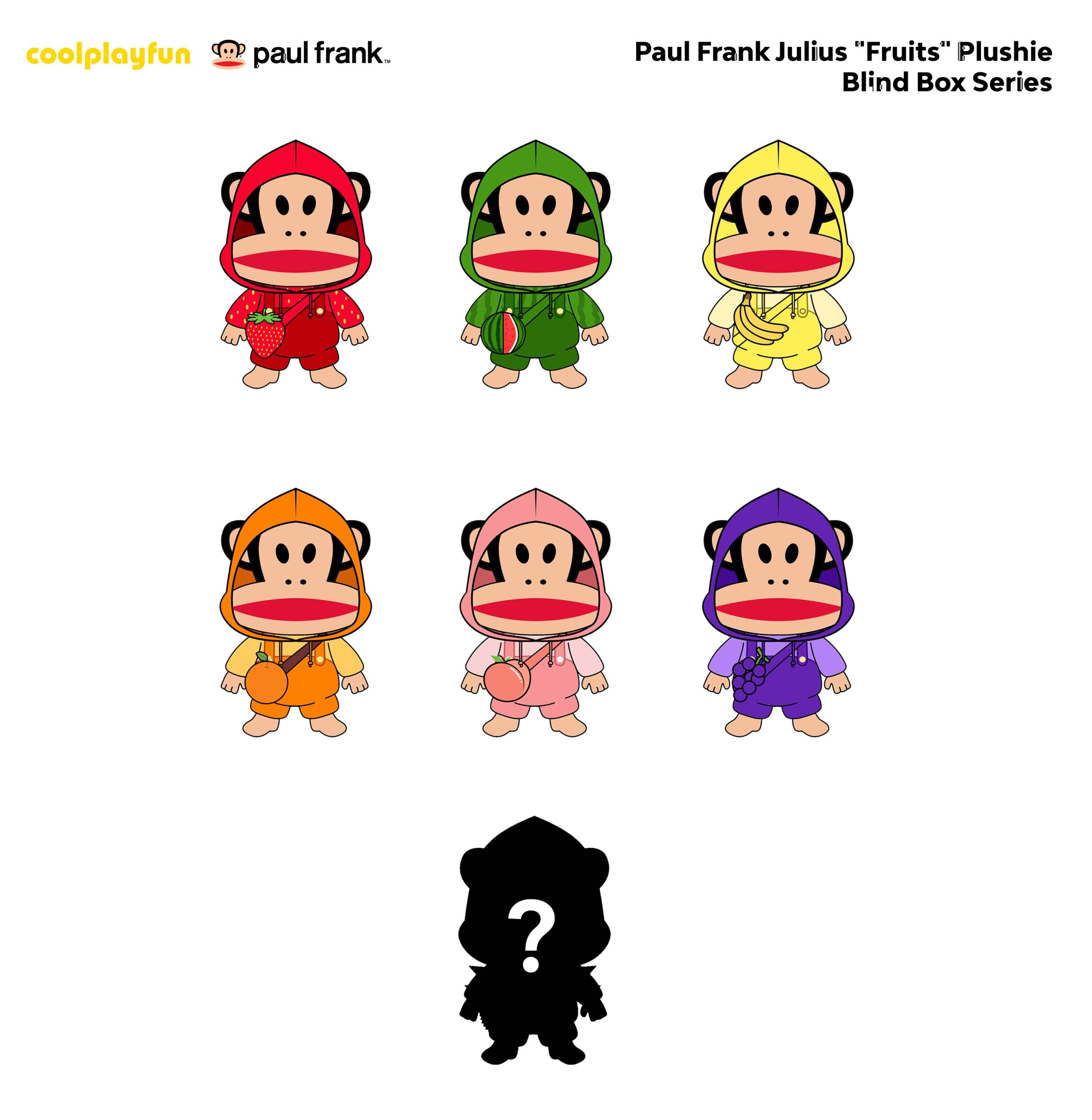 Paul Frank Julius Fruits Plushie Blind Box Series V_web