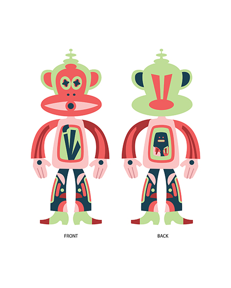 Paul Frank Julius Vinyl Art Figure (Tiki Alien by Diego Lizán from Spain)_blank